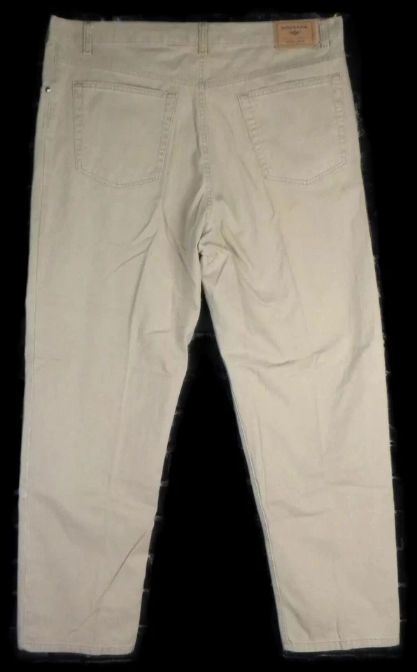 DOCKERS Vintage (NOS 2002) Men's Khaki Sand JEANS Size 38 x 30 - Image 3 of 4
