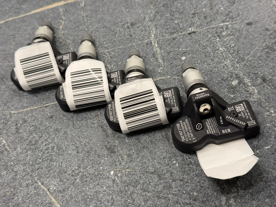 4x OEM Original Audi VW Porsche TPMS Tire Pressure Sensors 5Q0907275B TPKS Foto 3 de 3