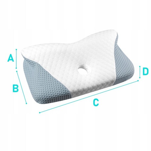 Memory Foam Kopfkissen Ergonomisches Nackenstützkissen 60x32 cm Schlafkissen - Bild 11 von 15