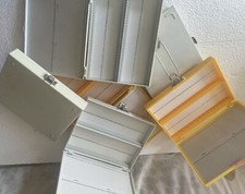 6 Microscope storage boxes for 100 slides each