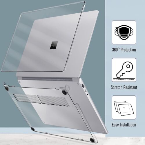 Case For 15 Inch Microsoft Surface Laptop 5 4 3 1872 Snap On Hard Shell Cover - Picture 3 of 11