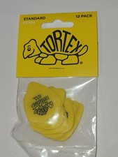 NEW Dunlop Guitar Pick Picks Tortex 12 Pack .73 MM Canary Yellow Medium 418.P73
