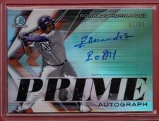Ronaldo Hernandez 2019 Bowman Prime Chrome Signatures Autograph #PCS-RH # /50