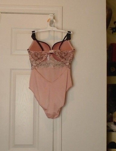 Auden NWT Women's Lace Intimate Teddy & Thong pink asst sizes - Picture 3 of 3