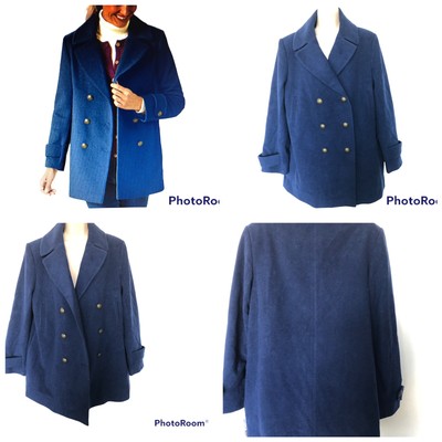 larry levine wool peacoat