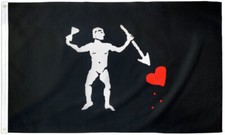 John Quelch Pirate Flag 3x5ft Jolly Roger Boating Flag Skull Flag