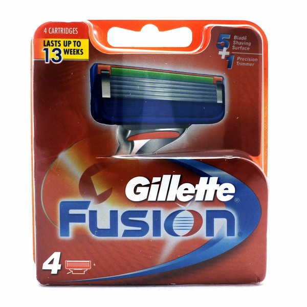 Gillette Fusion Men's Replacement Razor Blades Pack of 4 for sale