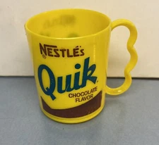 Vintage Nestle’s Quik Promotional Advertising Small Plastic Scoop Cup Mug