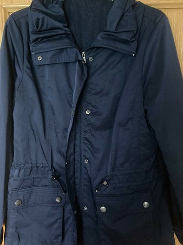 Anorak Longjacke Jacke Windbreaker Blau 40 so gut wie neu, - Bild 3 von 6