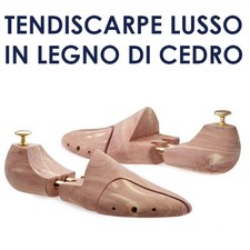 TENDISCARPE LUSSO IN LEGNO DI CEDRO FORME ANATOMICHE DA SCARPE DOPPIA ESTENSIONE