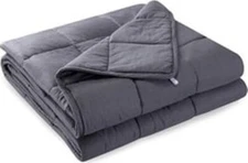 Moderne Elegance 10lbs Weighted Blanket 50" x 60" Gray Gravity Blanket NEW