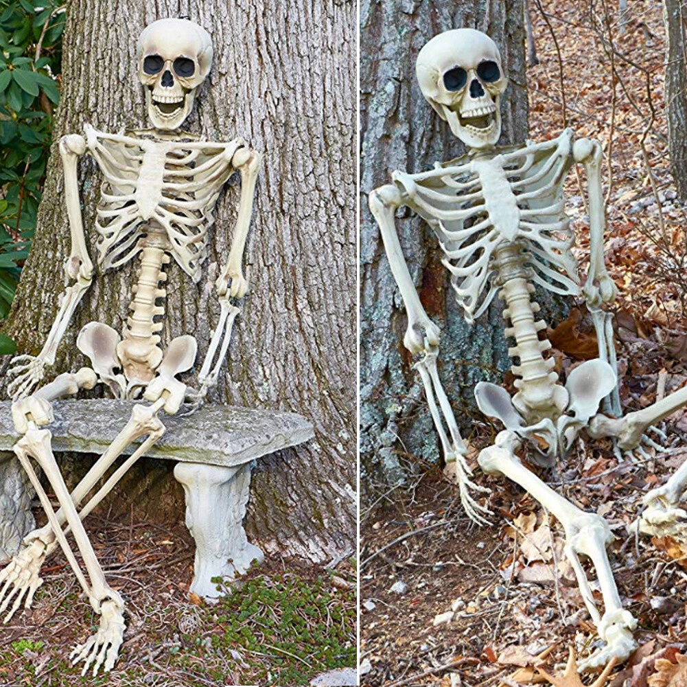 Life size skeletons for halloween deals