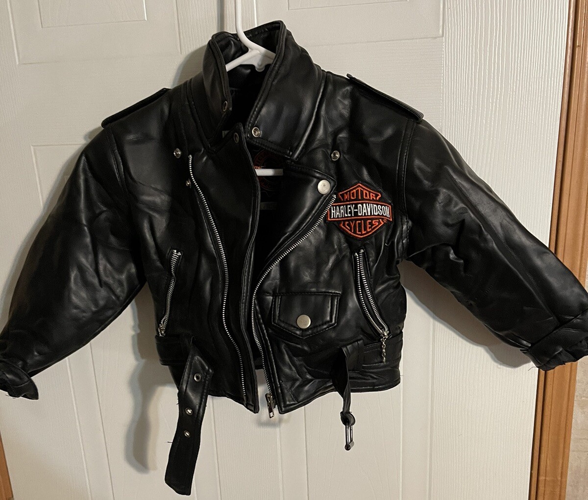 HARLEY-DAVIDSON 革ジャンキッズ Harley-Davidson® Little Boys' B&S Logo Faux Leather Toddler