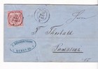 Germany : Old Cover 1868 PIRMASENS TO KEHL
