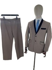 Mens Dulha House Suit 41S / 34x29  Asian Sherwani Groom Pakistani Velvet Collar