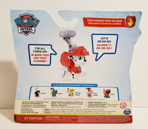 NICKELODEON PAW PATROL MARSHALL FIRED UP SPIN MASTER TALKING DOG MINI FIGURE - Picture 2 of 2