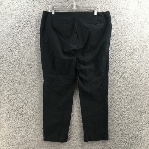 J.Jill Premium Bistretch Straight Leg Trouser Pants Womens 16 Black Mid Rise Zip - Picture 10 of 18