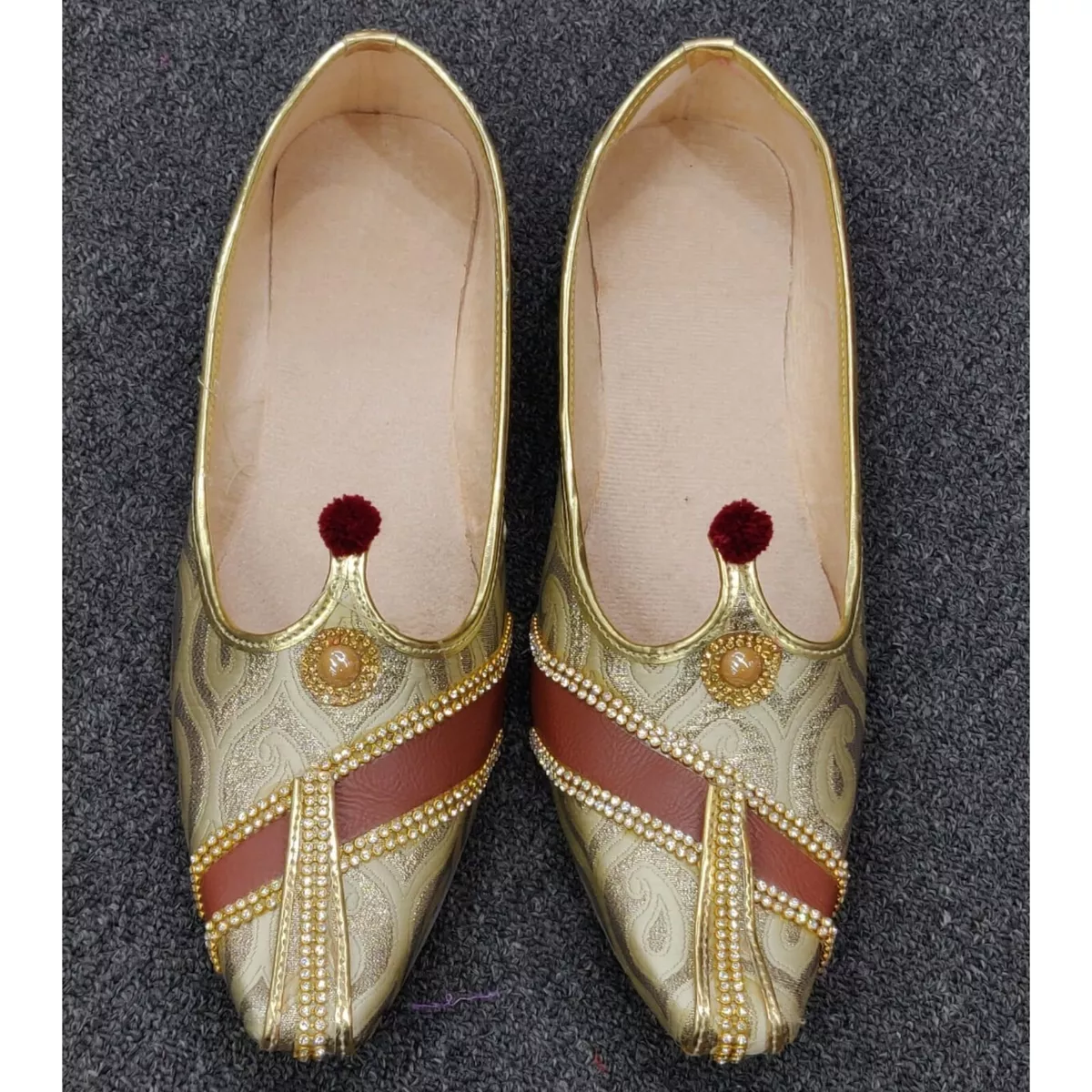 US TRADITIONAL SHOES MOJARI FOR MENS PUNJABI JUTTI SHERWANI INDIAN SHOES  SS295 | eBay