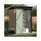 5x3ft Outdoor Metal Shed, Sloping Roof, Garden Tool & Equipment Storage