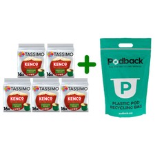 Tassimo Coffee Pods Cases of 5 Packets with Podback Bag - Shop Our Full Range
