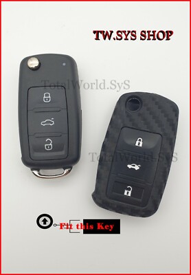 Keycare silicone key cover fit for Skoda / Volkswagen 3b new smart key