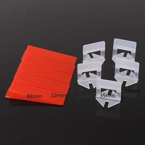 50 SETS Tile Leveling System Kit Floor Wall Spacer Tiling Tool Clips & Wedges - Picture 4 of 8