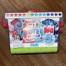 Create Basics Patriotic Tie Dye Party Tub Kit 104 Piece Kit   