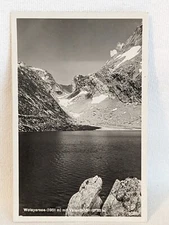 Postcard Austria Wolayersee Lake Valentintori RPPC A9