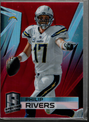 B4256- 2014 Panini Spectra Prizms Red #13 Philip Rivers /10 B4256- 2014 Panini Spectra Prizms Red #13 Philip Rivers /10