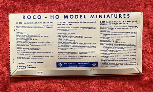 NEW Vtg Roco MINITANKS 1/87 HO 307 & 311 TPz1 Eloka + SEA 15 Kw & Accessory Set - Picture 2 of 4