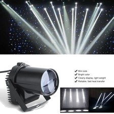 Disco Ball Pin Spot Light White LED Stage DJ Lighting Beam Spotlight Mirror Ball