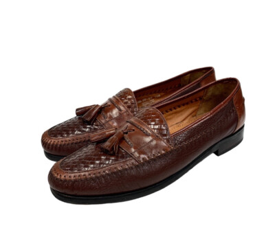 Men’s brass boot, tassel, loafers leather, Spain, brown 10 1/2 Brass Boot Mens Brown Leather Tassel Loafers Slip On Casual  main image 3