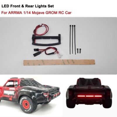 RC Front & Rear LED Lights Kits Upgrade Parts For ARRMA 1/14 Mojave GROM RC Car