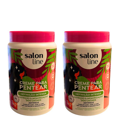(Creme Para Pentear) Salon Line - 02 Pack_1000 Gr (Combing Cream)