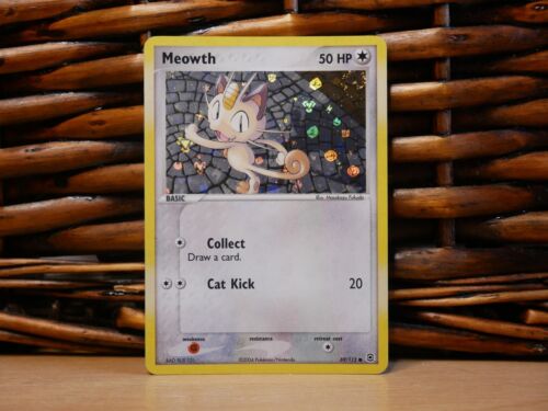 Pokemon MEOWTH 69/112 | HOLO | MP Moderate Play | EX FireRed & LeafGreen | 2004 - Afbeelding 1 van 5