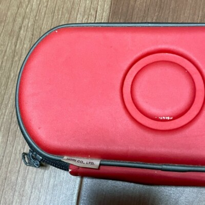 ケース.カセット付き！PSP 　レッド PSP Carrying Case Hard Shell Zip Red Hori 1000 2000 3000 HORI | eBay