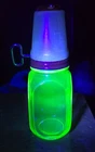 RARE Green Uranium Vaseline Nut Grinder 7 " x 2 1/2"