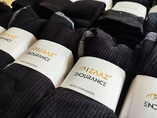 Mens Work Socks Workwear Reinforced Cushion Sole Boot Socks 10 Pairs Size 4 - 15