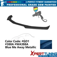 Fits 16-24 Chevy Camaro 1LE Front Bumper Lip ABS #GD1 Blue Me Away Metallic