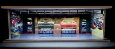 Fast N Furious V2 Theme FOR Hot Wheels 1:64 Model Diorama Garage LED Lighting!