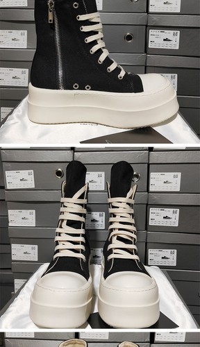 RRRRi)c)k Owens High tops with platforms and heightening casual shoes - Picture 11 of 14