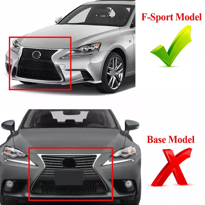 Front Bumper Upper Lower Grille F Sport For 2014-2016 Lexus IS200t IS250 IS350 Foto 2 de 4