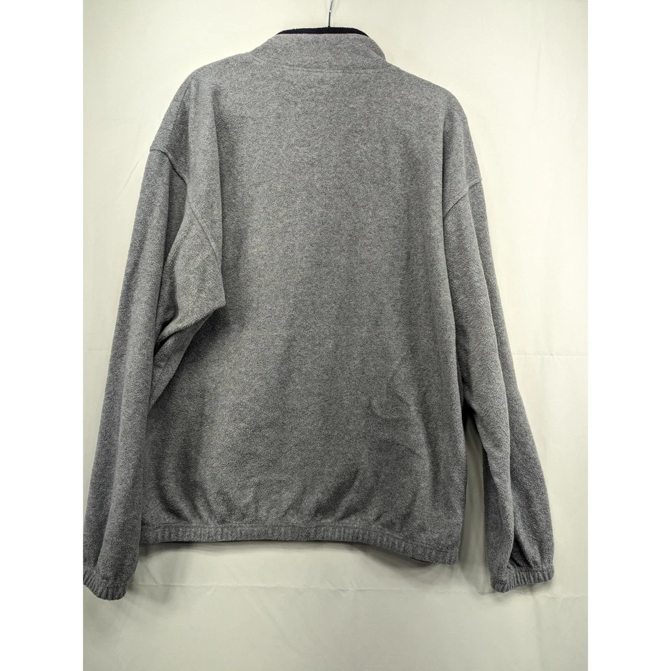 Suéter Pullover ESPN The Magazine Gris Polar X-Grande 1/4 Cremallera Manga Larga Foto 2 de 4