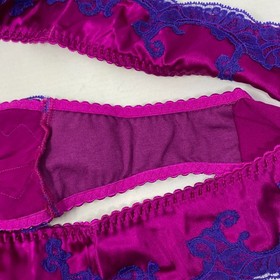 Agent Provocateur Molly Purple Silk Brief AP4 Large New