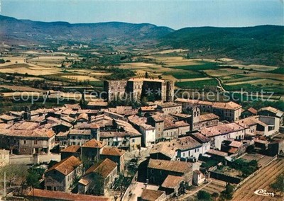 Alba-la-Romaine Chateau vue aérienne
