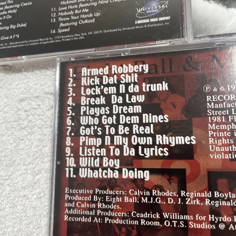 Eightball & MJG 3x CD Lot In Our Lifetime Ten Toes Down Memphis Underworld Rap - Image 4 of 4