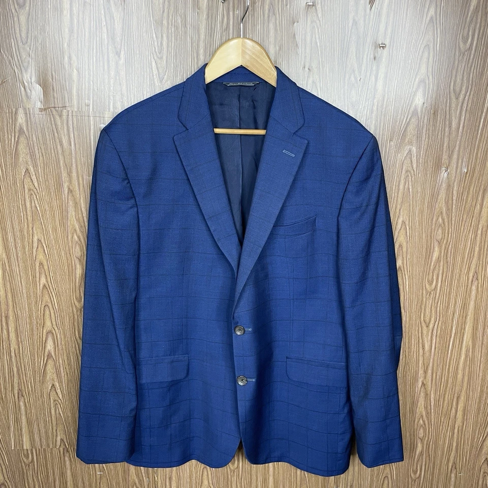 Abrigo deportivo Jack Victor a medida para hombre 44R azul multicolor ventana doble ventilación Foto 2 de 4