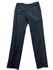 Banana Republic Womens Wool Blend Office Trouser Dress Pants Size 2 Plaid