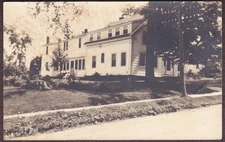 Lincoln, Maine RPPC 1938 - Workman's Hospital on Lee Street