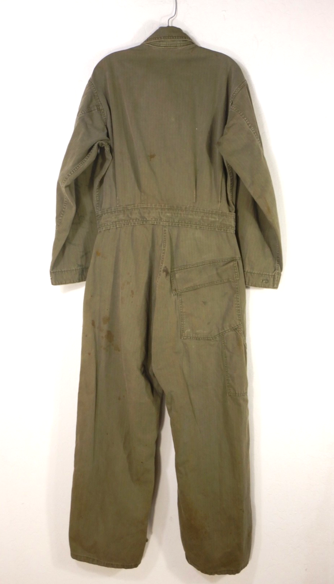 Vintage WWII US Army HBT 13 Star Buttons Coveralls Gas Flap Size